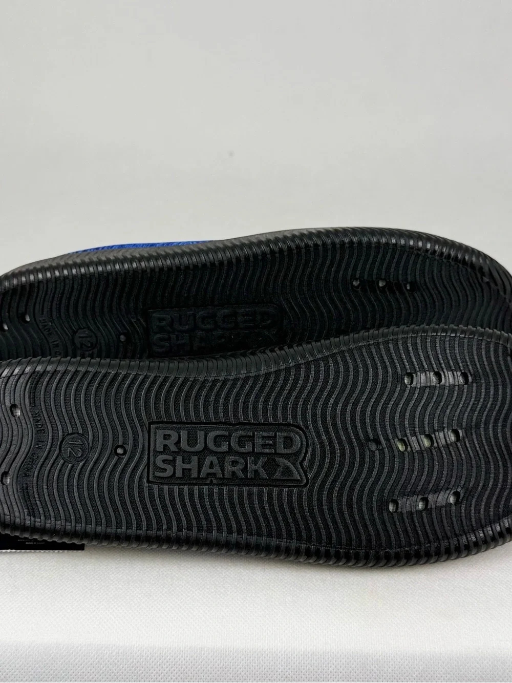 Rugged Shark Men's Size 12 Riptide Water Shoes with Drainage Neoprene Slip-On